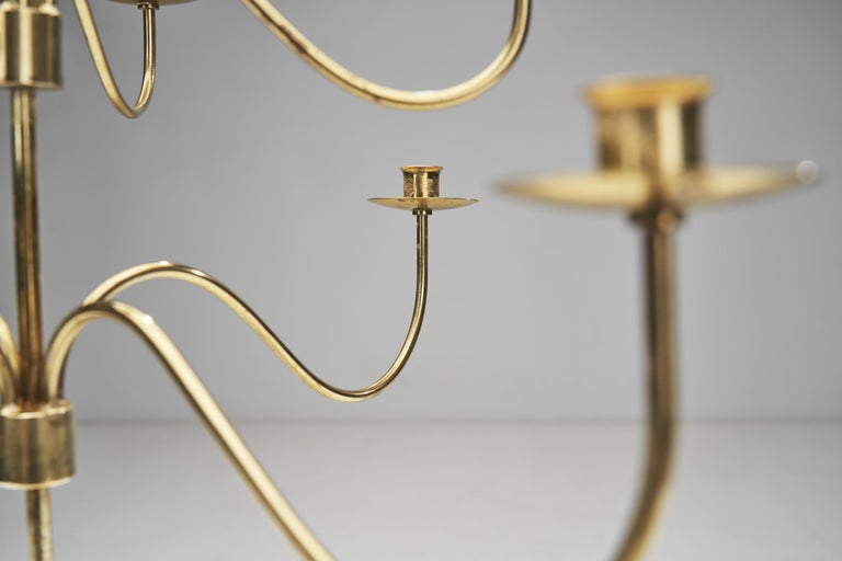 Josef Frank Brass Adjustable Candelabra For Svenskt Tenn Sweden 1950s josef-frank-brass-adjustable-candelabra-for-svenskt-tenn-sweden-1950s