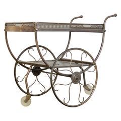 Josef Frank Brass Svenskt Tenn Tea Cart