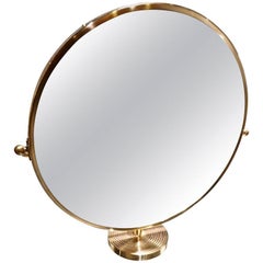 Josef Frank Brass Table Mirror, Stockholm, 1940