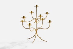 Josef Frank, Candelabro, Latón, Svenskt Tenn, Suecia, Años 50