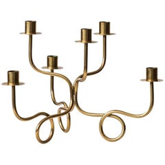 Josef Frank Candlestick in Brass by Svenskt Tenn in Sweden