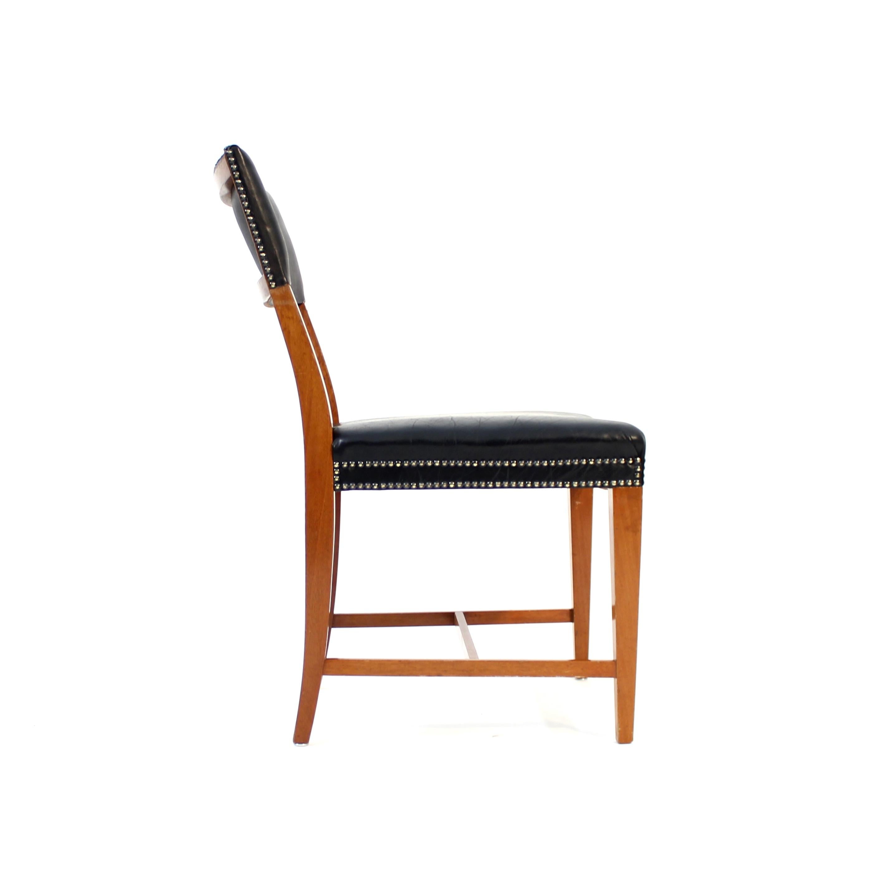 Brass Josef Frank, chair model 695, Svenskt Tenn, 1970s For Sale