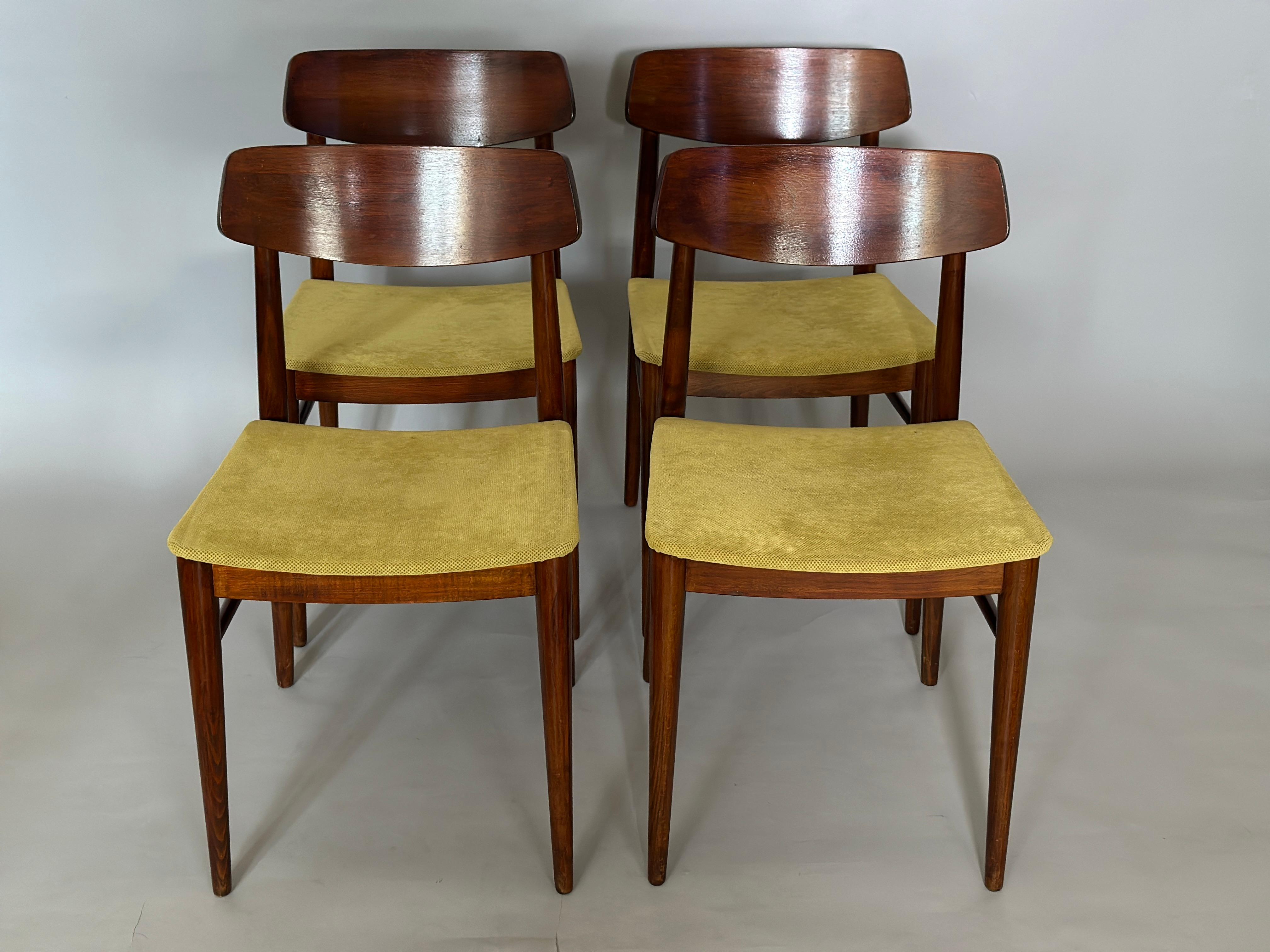 Josef Frank Dining Chairs for Wiesner Hager 1950s 1