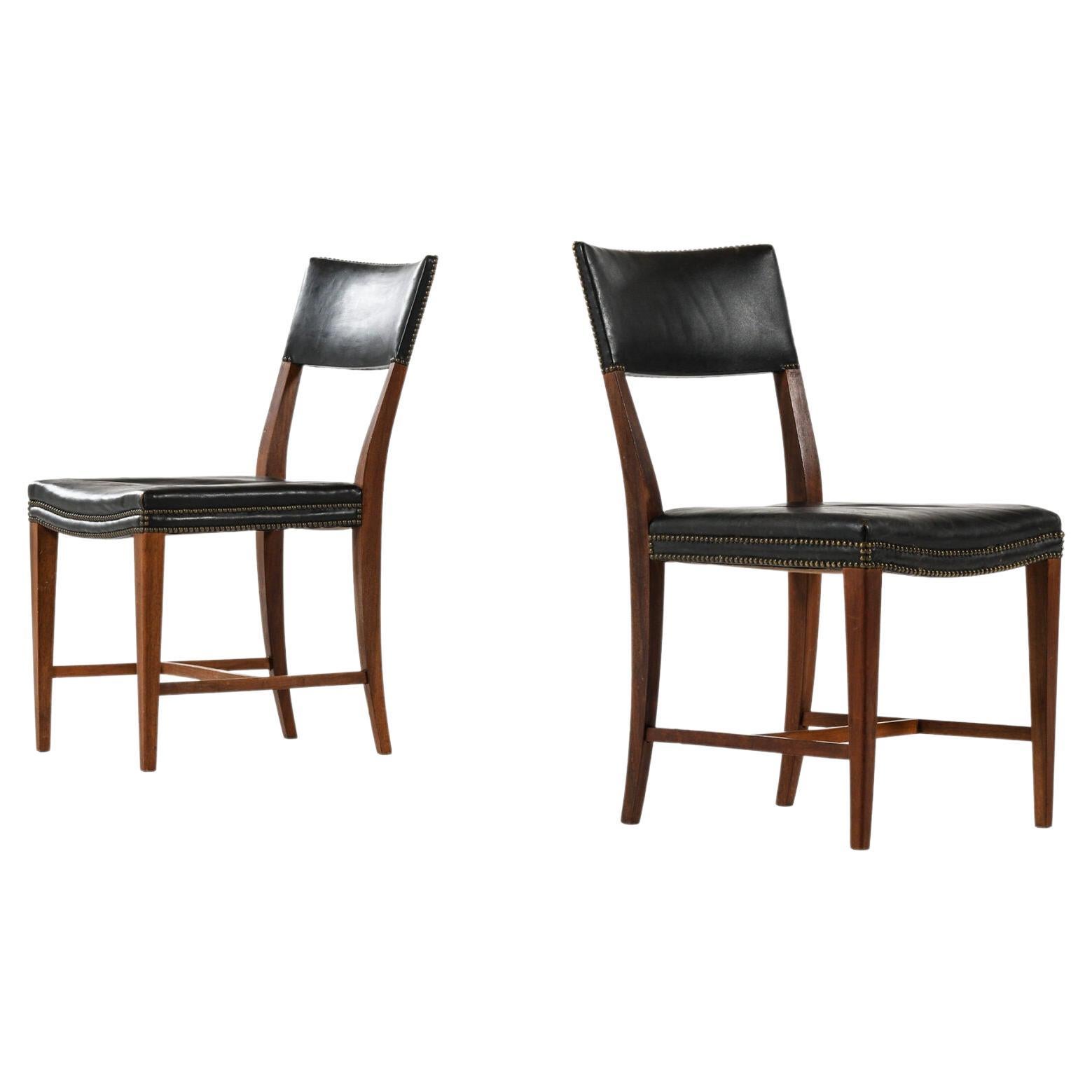 Josef Frank Dining Chairs Model 695 Produced by Svenskt Tenn