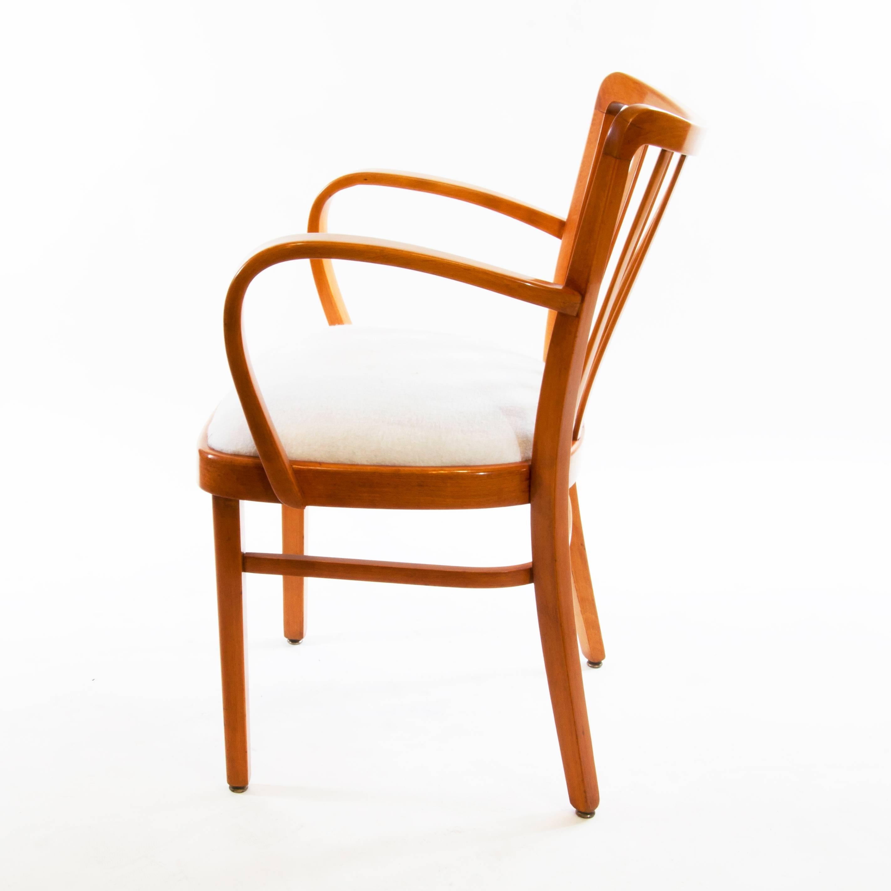 A beautiful example of a Classic, 1930s designed armchair.
Designed by Josef Frank for Thonet.
His design combines functionality and comfort with timeless aesthetics. The chair was in production until the 1950s.

This offered chair is from the