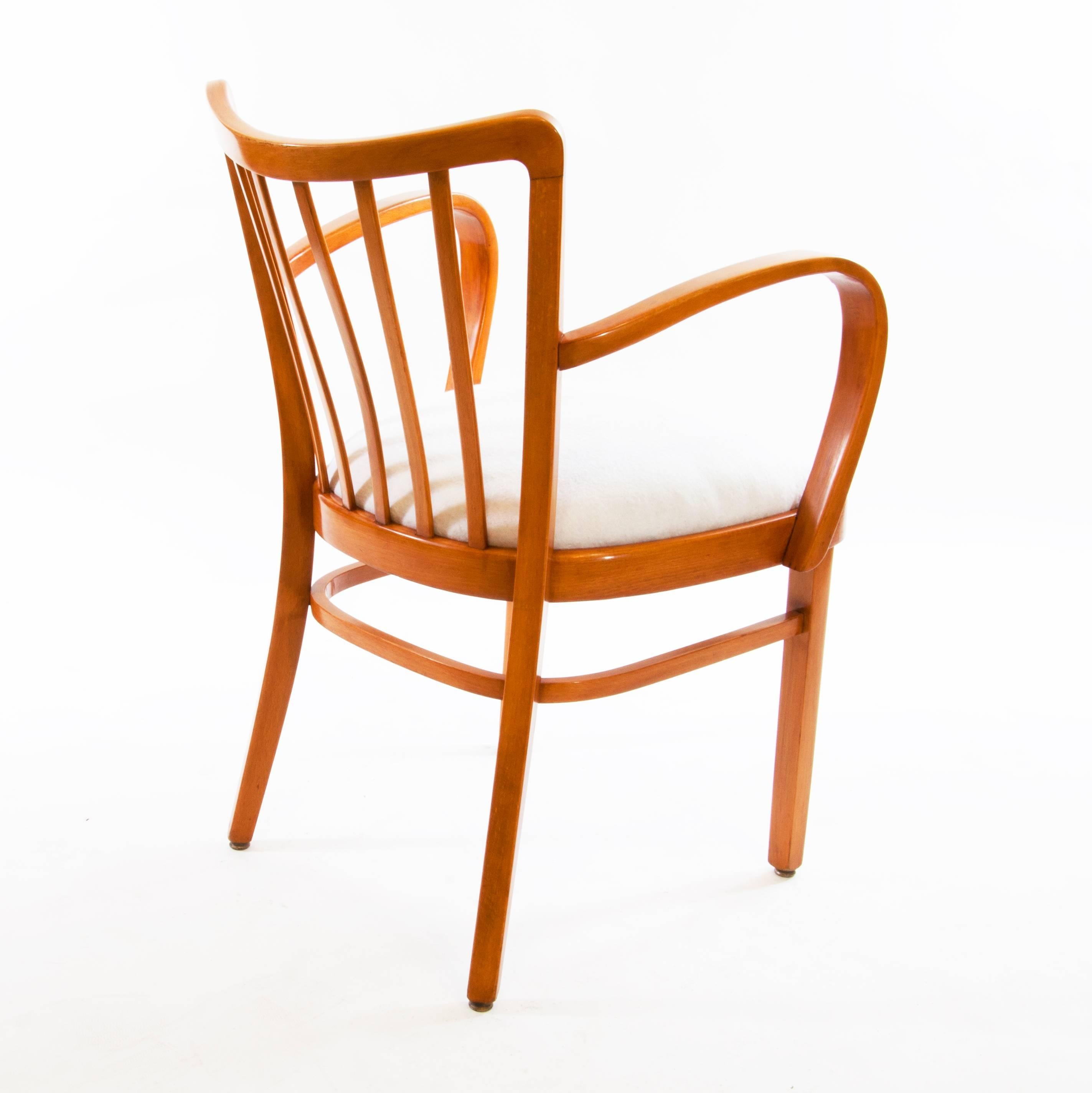 Stained Josef Frank Dinner Armchair for No. 626 Thonet, 1935 For Sale