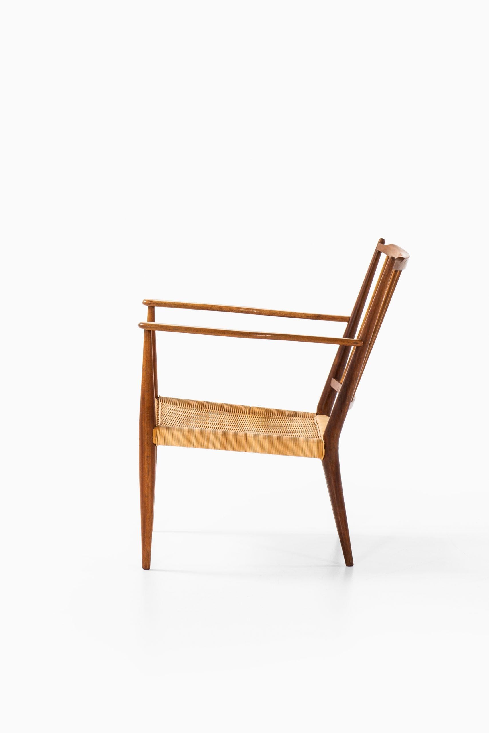 Josef Frank Easy Chair Model 508 Produced by Svenskt Tenn in Sweden In Good Condition For Sale In Limhamn, Skåne län