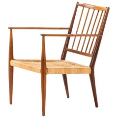 Josef Frank Easy Chair Model 508 Produced by Svenskt Tenn in Sweden