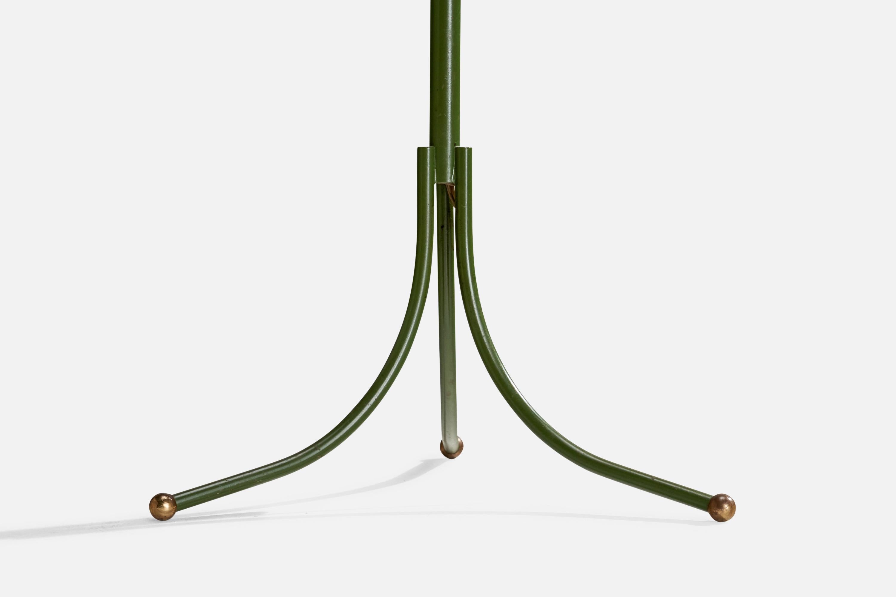 Métal Josef Frank, lampadaire, laiton, métal, tissu, Suède, années 1950 en vente