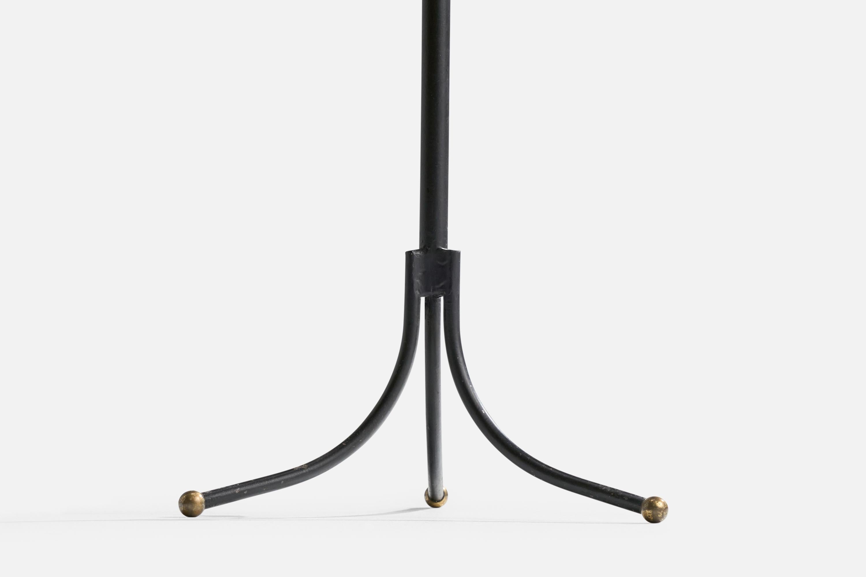 Josef Frank, lampadaire, laiton, métal, tissu, Suède, années 1950 en vente 2