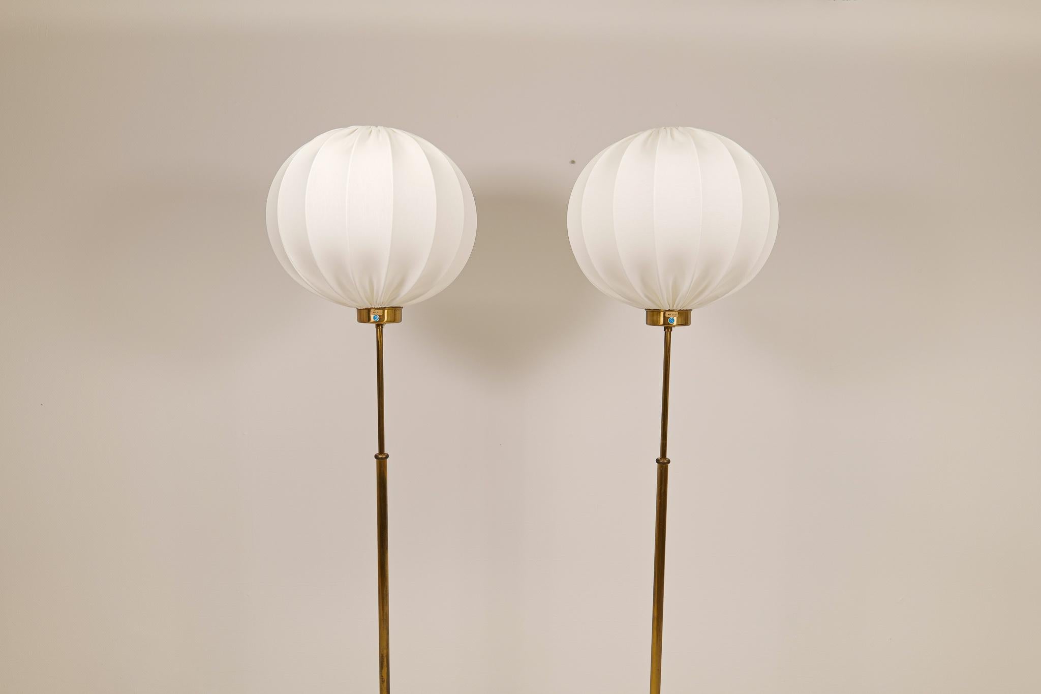 Mid-20th Century Josef Frank Floor Lamps Model G2326 Produced by Svenskt Tenn Sweden