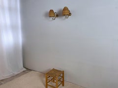 Josef Frank Floral Brass Wall Sconces, Viennese Modern Age, 1940s, Austria