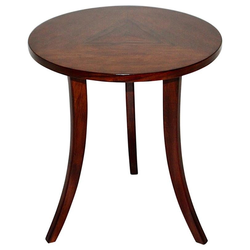 Josef Frank for Haus and Garten Art Deco Vintage Walnut Side Table, 1925, Vienna