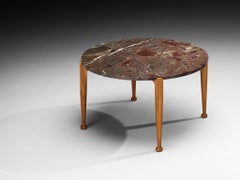 Tavolino “B 965” di Josef Frank per Svenskt Tenn, in noce e marmo
