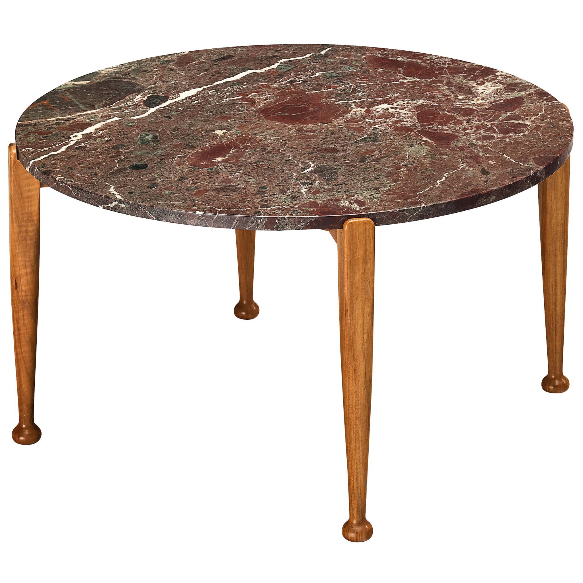 Tavolino “B 965” di Josef Frank per Svenskt Tenn, in noce e marmo