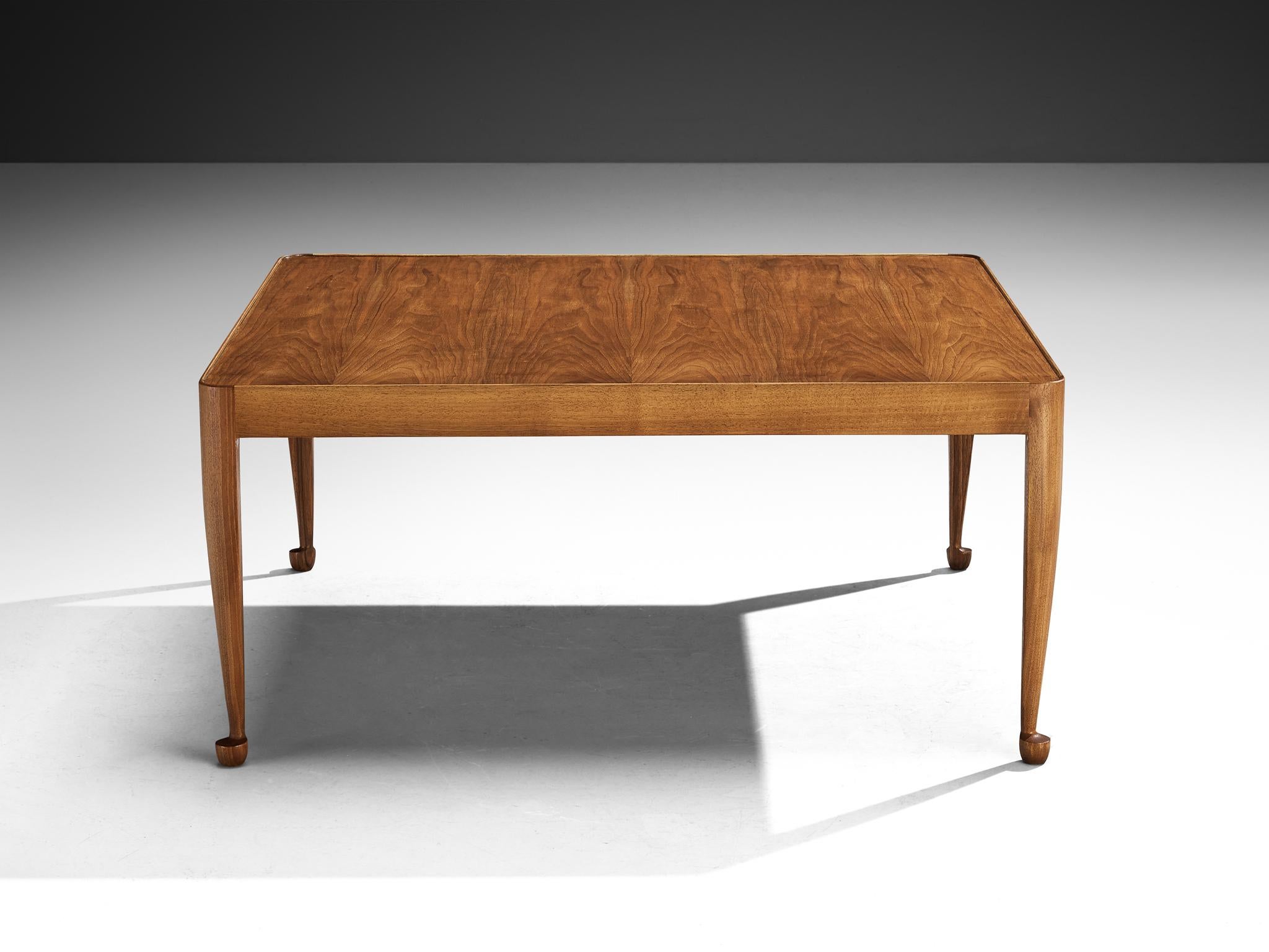 Mid-20th Century Josef Frank for Svenskt Tenn 'Diplomat' Square Coffee Table in Mahogany For Sale