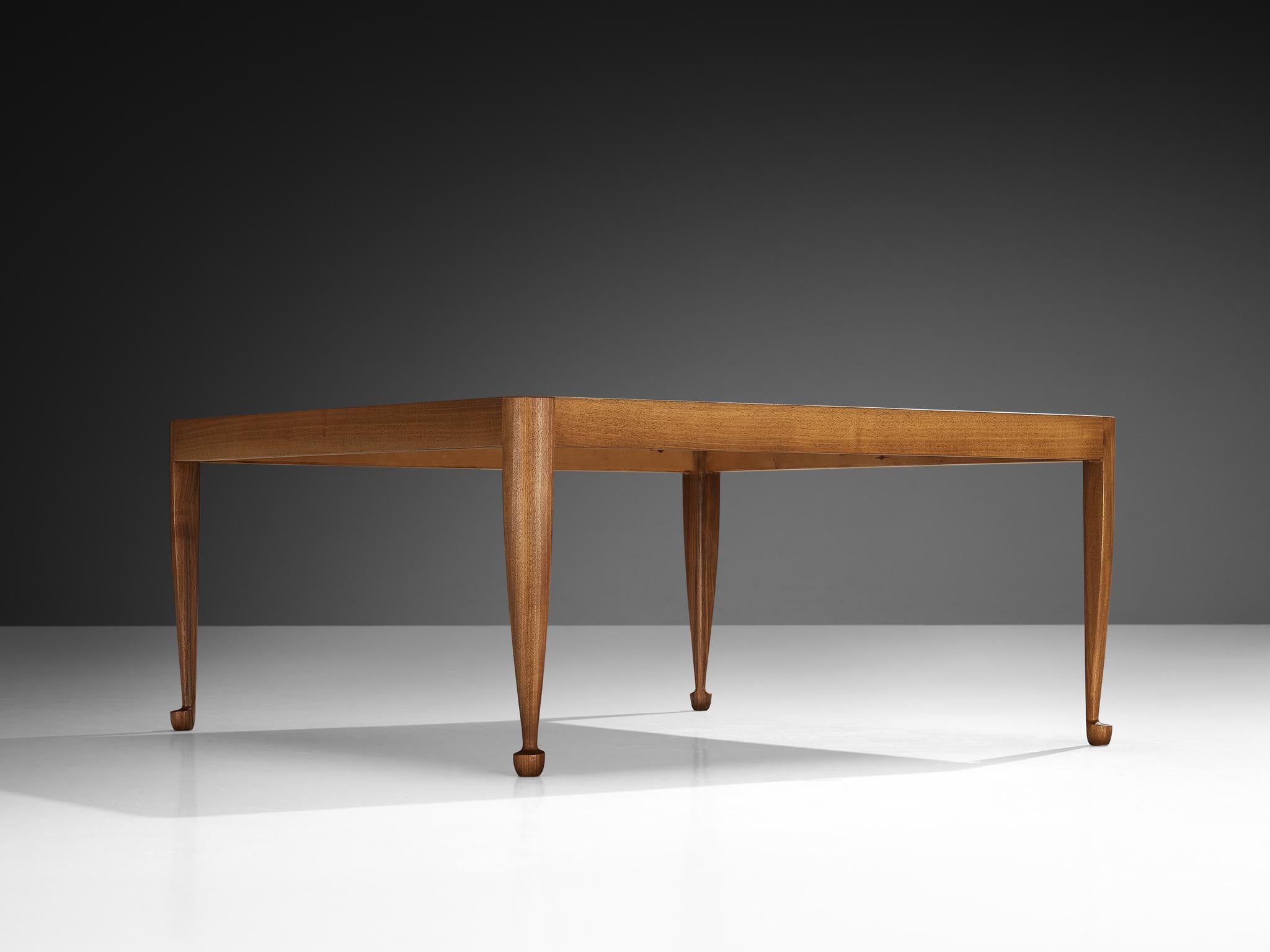 Josef Frank for Svenskt Tenn 'Diplomat' Square Coffee Table in Mahogany For Sale 1