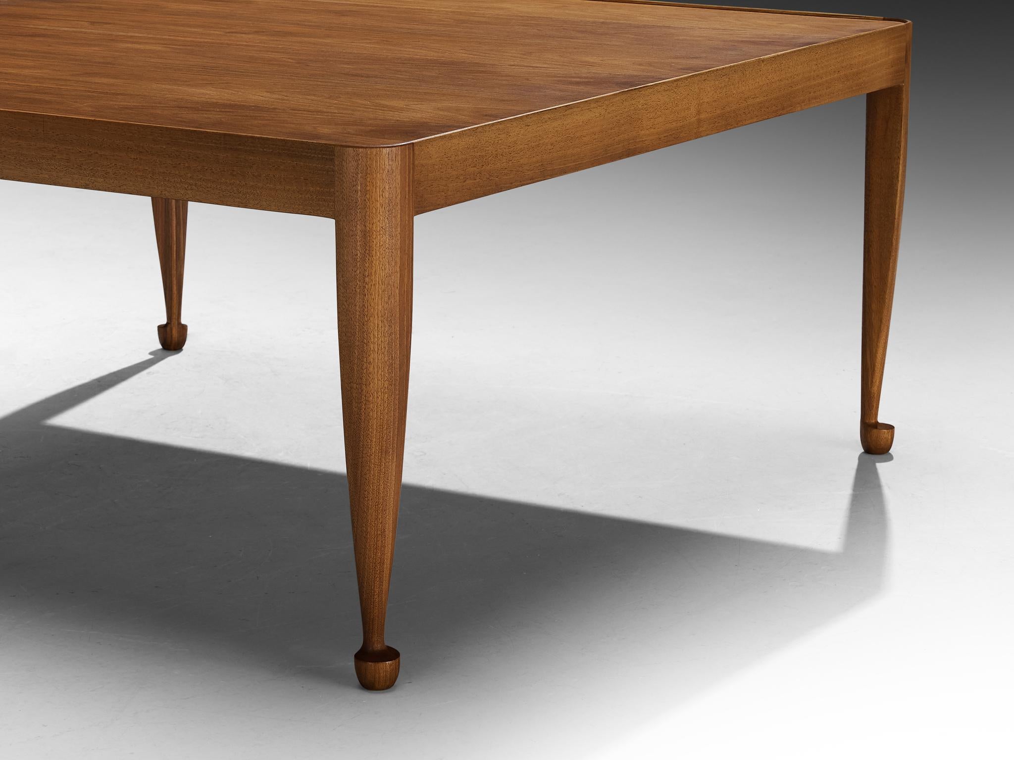 Josef Frank for Svenskt Tenn 'Diplomat' Square Coffee Table in Mahogany For Sale 2