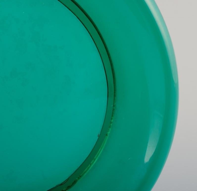 Josef Frank para Svenskt Tenn.  Plato de cuatro langostas en vidrio artístico verde. en Bueno Estado en Copenhagen, DK