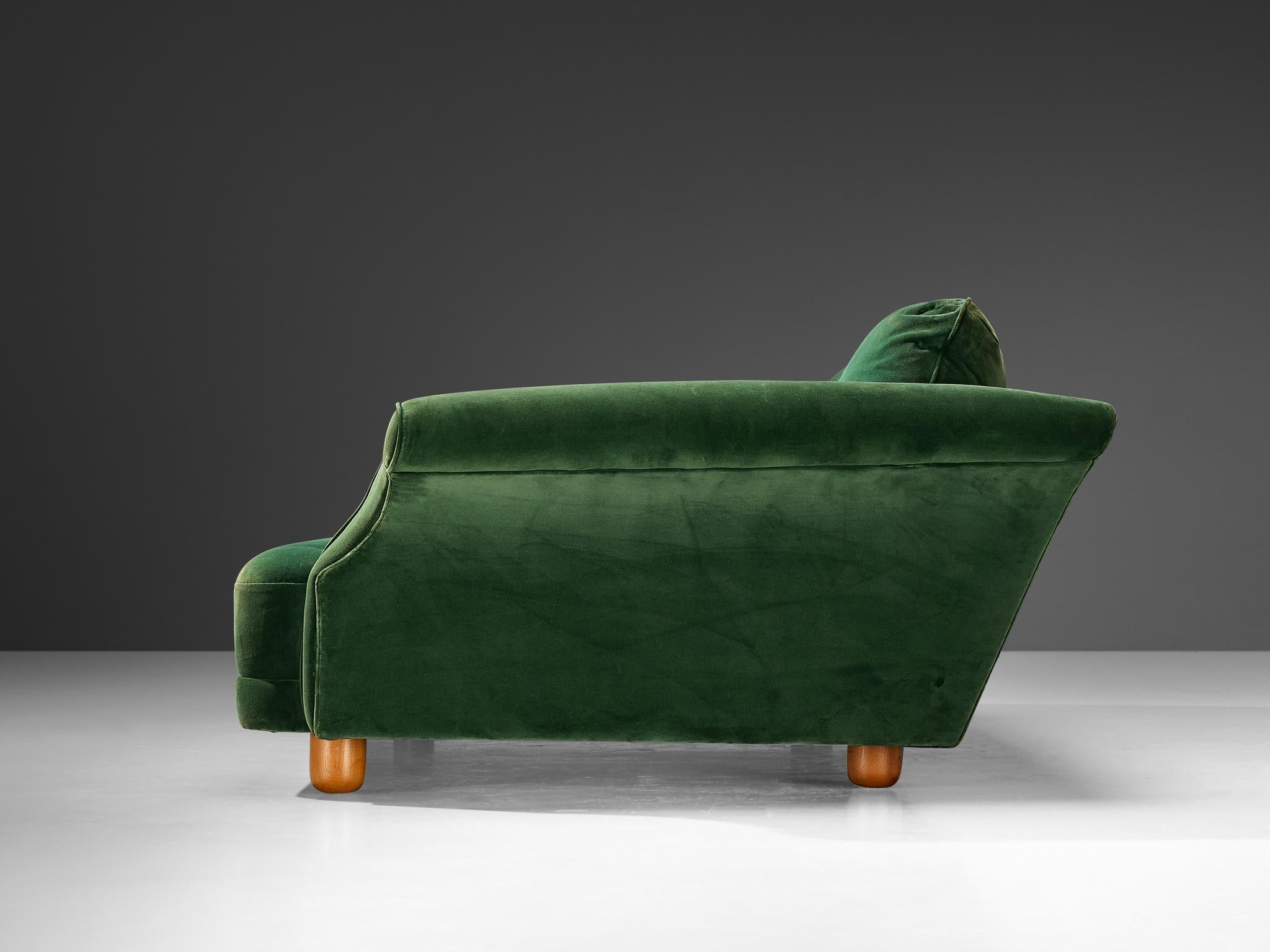 Josef Frank for Svenskt Tenn 'Liljevalchs' Sofa in Green Fabric 1
