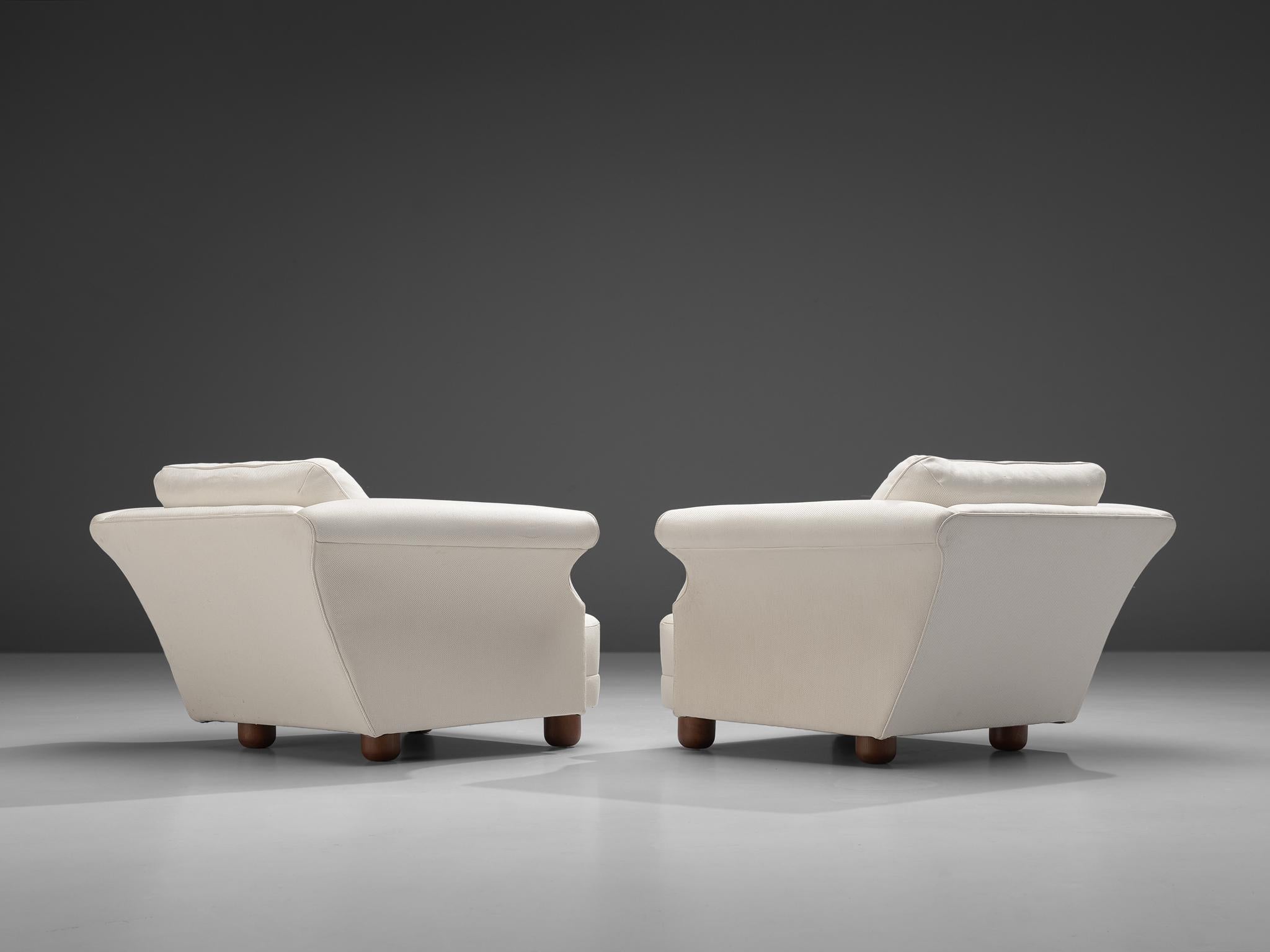 Scandinavian Modern Josef Frank for Svenskt Tenn Pair of 'Liljevalchs' Lounge Chairs