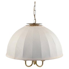 Used Josef Frank for "Svenskt Tenn" (Swedish Tin). Ceiling Lamp in Metal and Fabric.