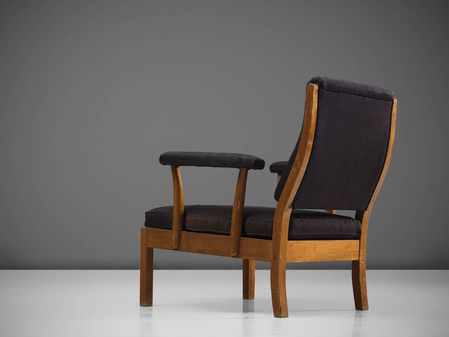 Scandinavian Modern Josef Frank Lounge Chair in Mahogany, circa 1934