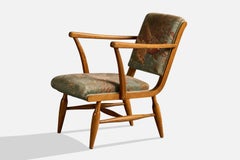 Josef Frank, poltrona, mogano, tessuto, Svezia, anni ’40