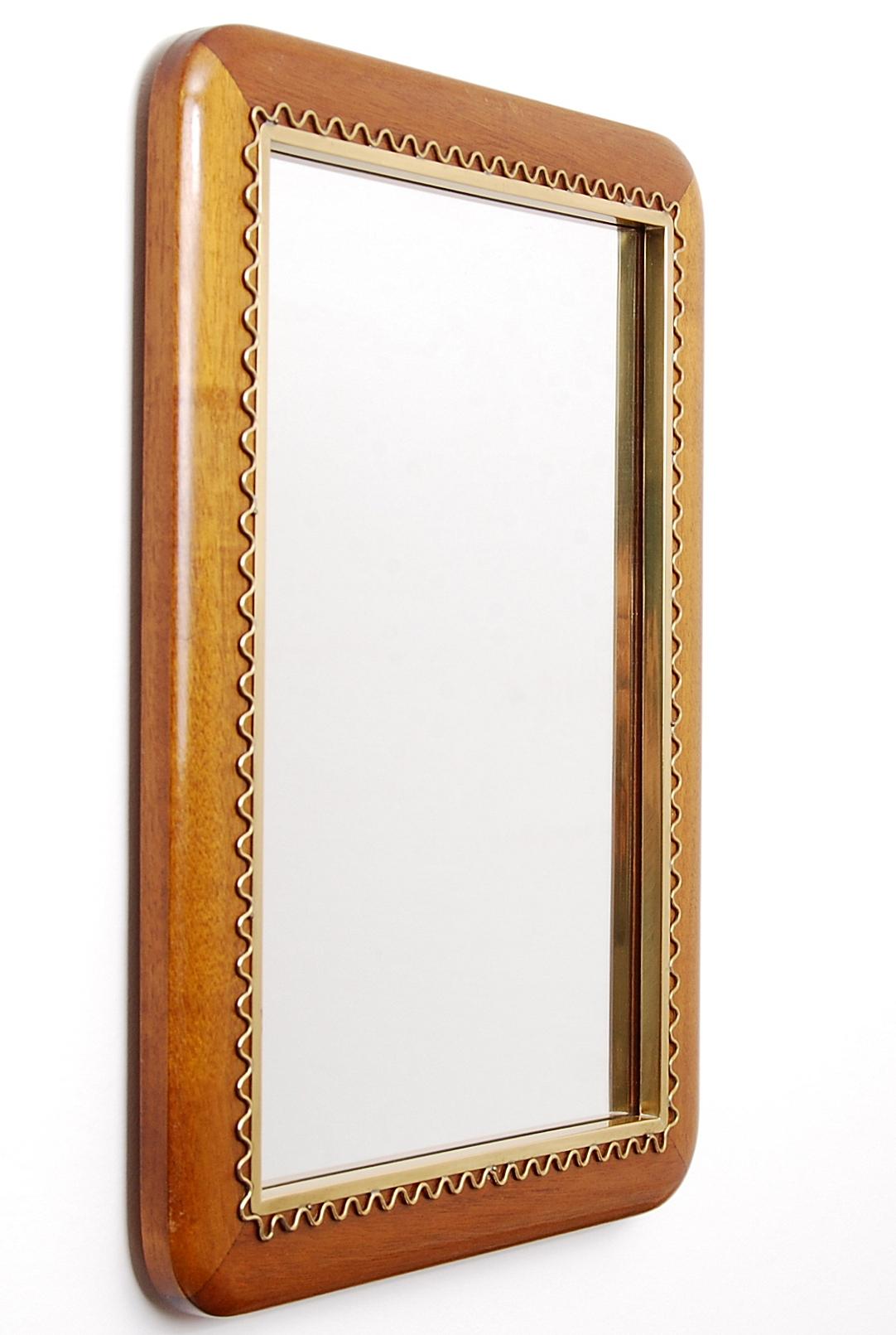 Swedish Josef Frank Table or Wall Mirror, Sweden, 1950s