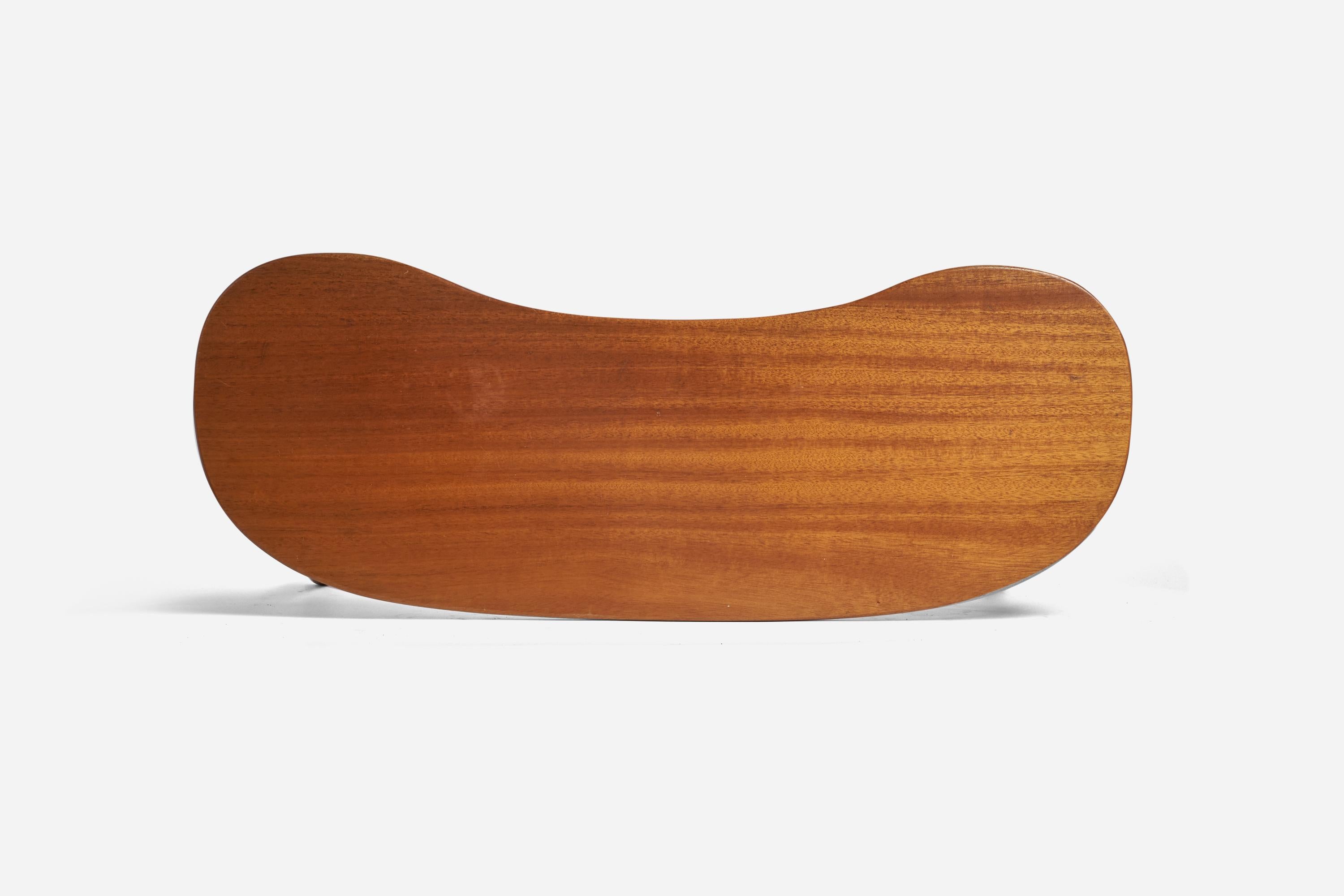 Josef Frank, Stool or Bench, Mahogany, Svenskt Tenn, Sweden, 1970s In Good Condition For Sale In High Point, NC