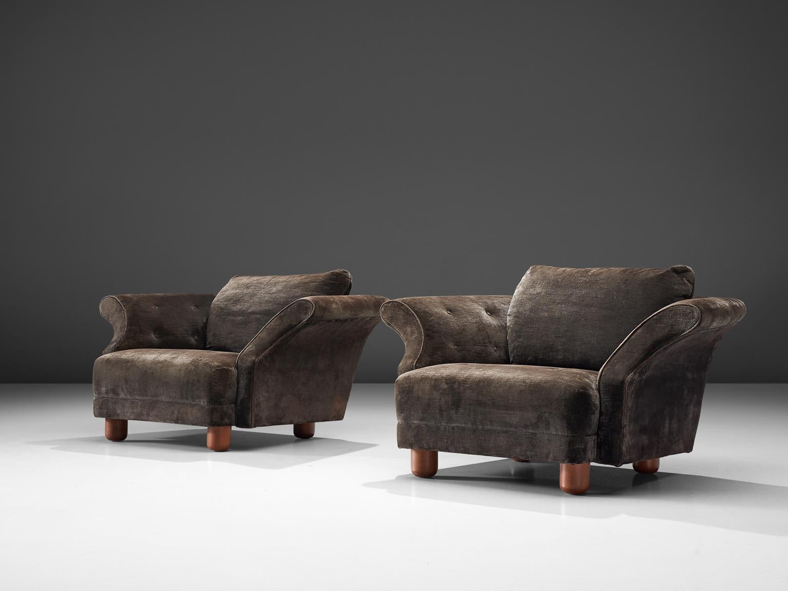 Mid-Century Modern Josef Frank Pair of 'Liljevalchs' Lounge Chairs