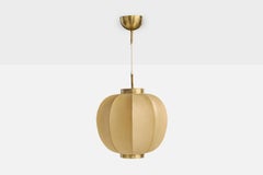 Josef Frank, Pendant Light, Brass, Resin, Sweden, 1950s