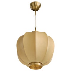 Josef Frank, Pendant Light, Brass, Resin, Sweden, 1950s