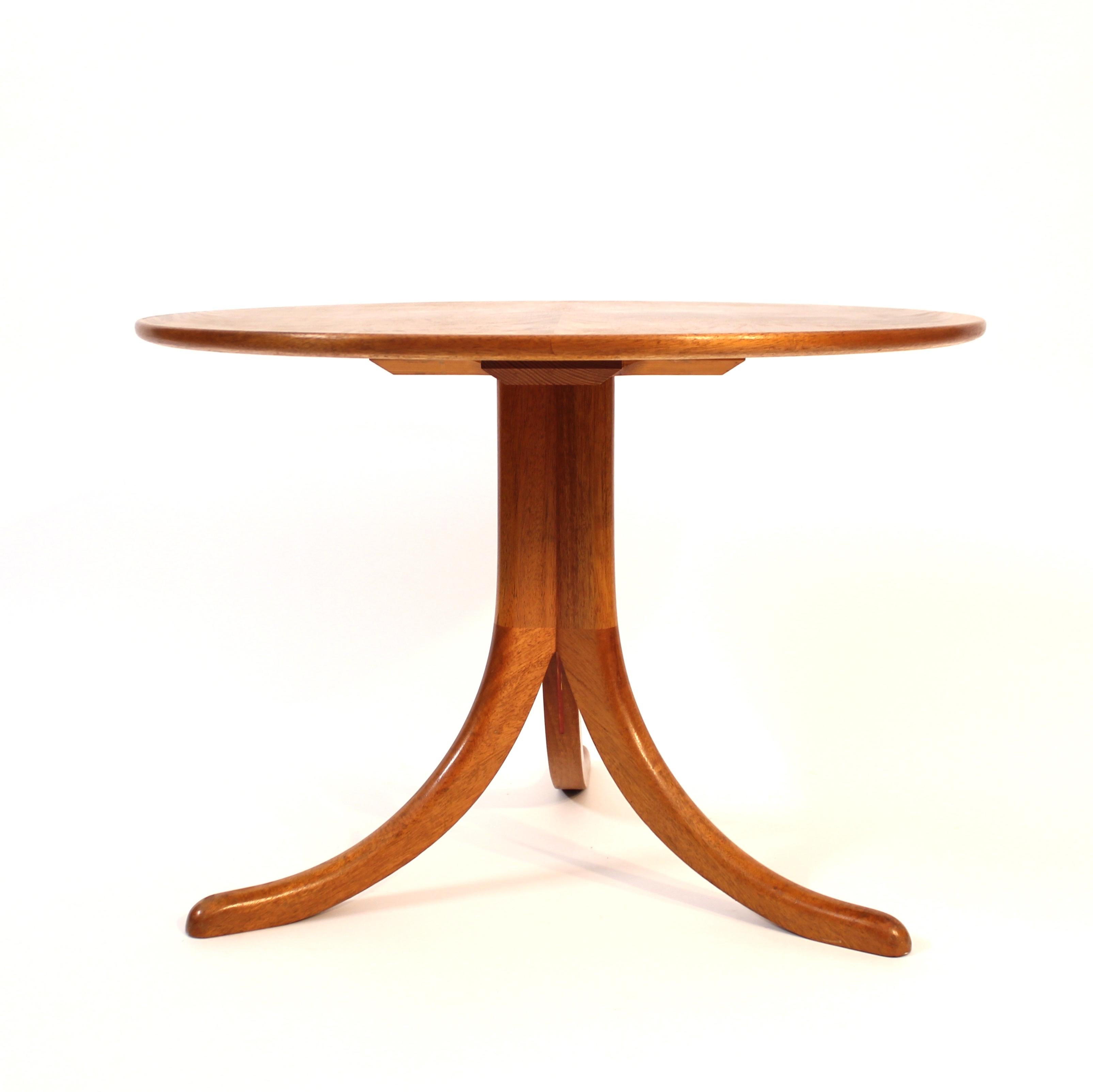 20th Century Josef Frank, pyramid Mahogany coffee table, model 1020, Svenskt Tenn, ca 1978