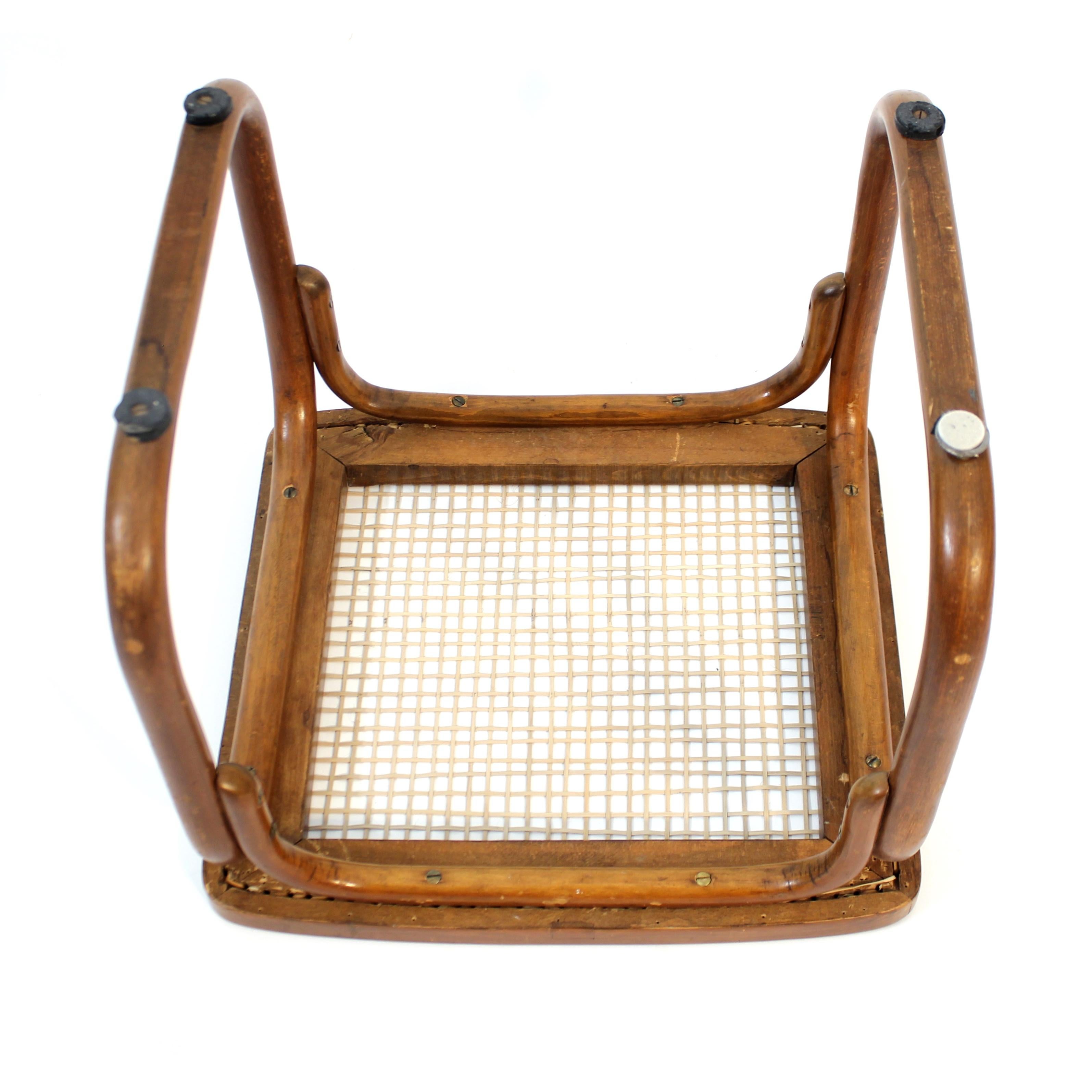 Josef Frank, raro taburete modelo B313, Thonet, 1928 en venta 6