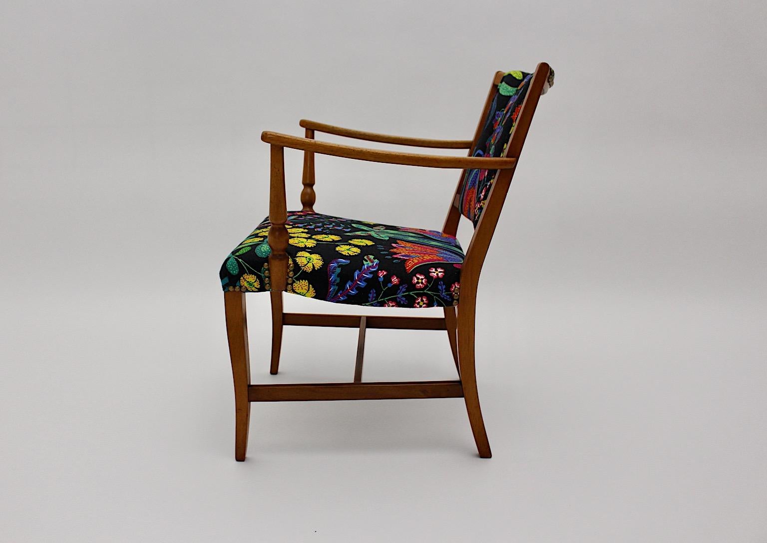 Suédois Fauteuil d'appoint Josef Frank modèle 2067 pour Svenskt Tenn, Suède, vers 1948 en vente