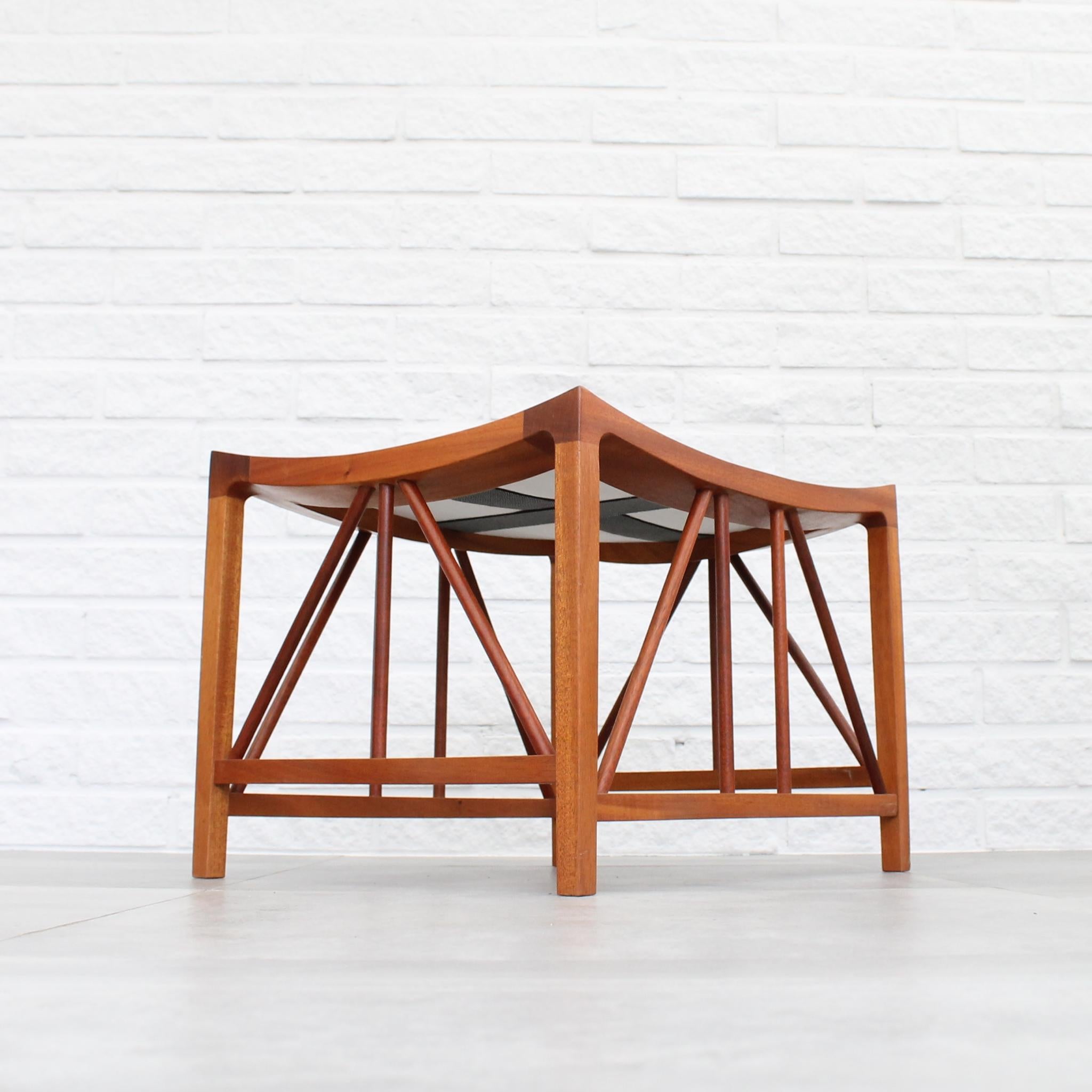 Swedish Josef Frank stool model 1063 by Firma Svenskt Tenn, Sweden For Sale