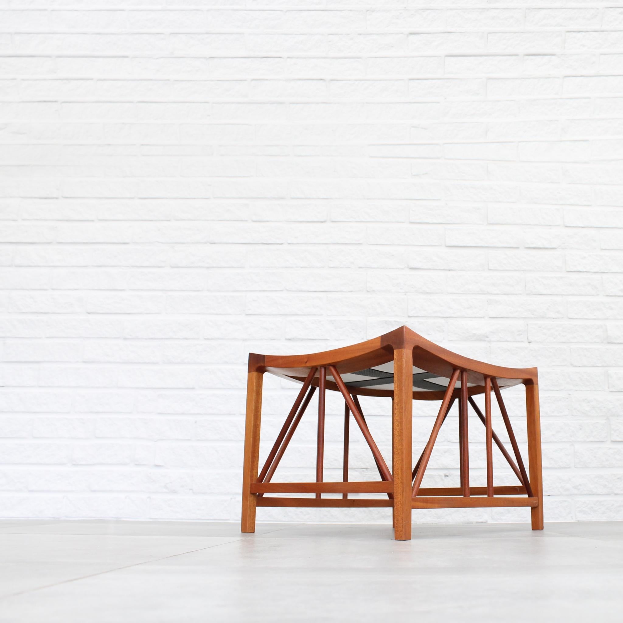 Josef Frank stool model 1063 by Firma Svenskt Tenn, Sweden For Sale 1