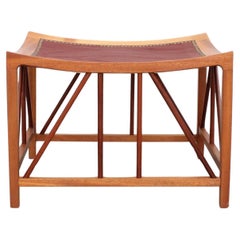 Vintage Josef Frank stool model 1063 by Firma Svenskt Tenn, Sweden