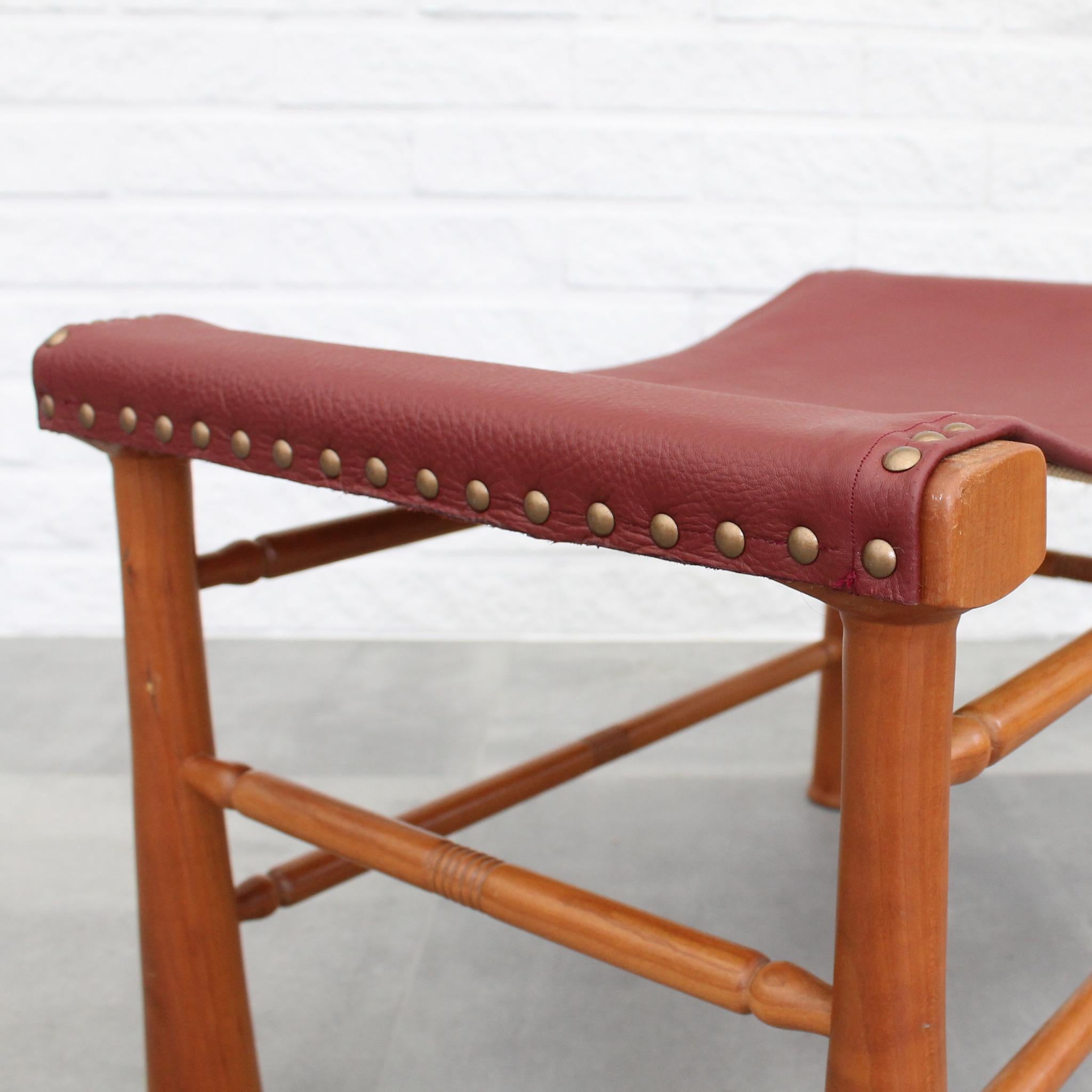 Josef Frank stool model 972 by Firma Svenskt Tenn, Sweden For Sale 1