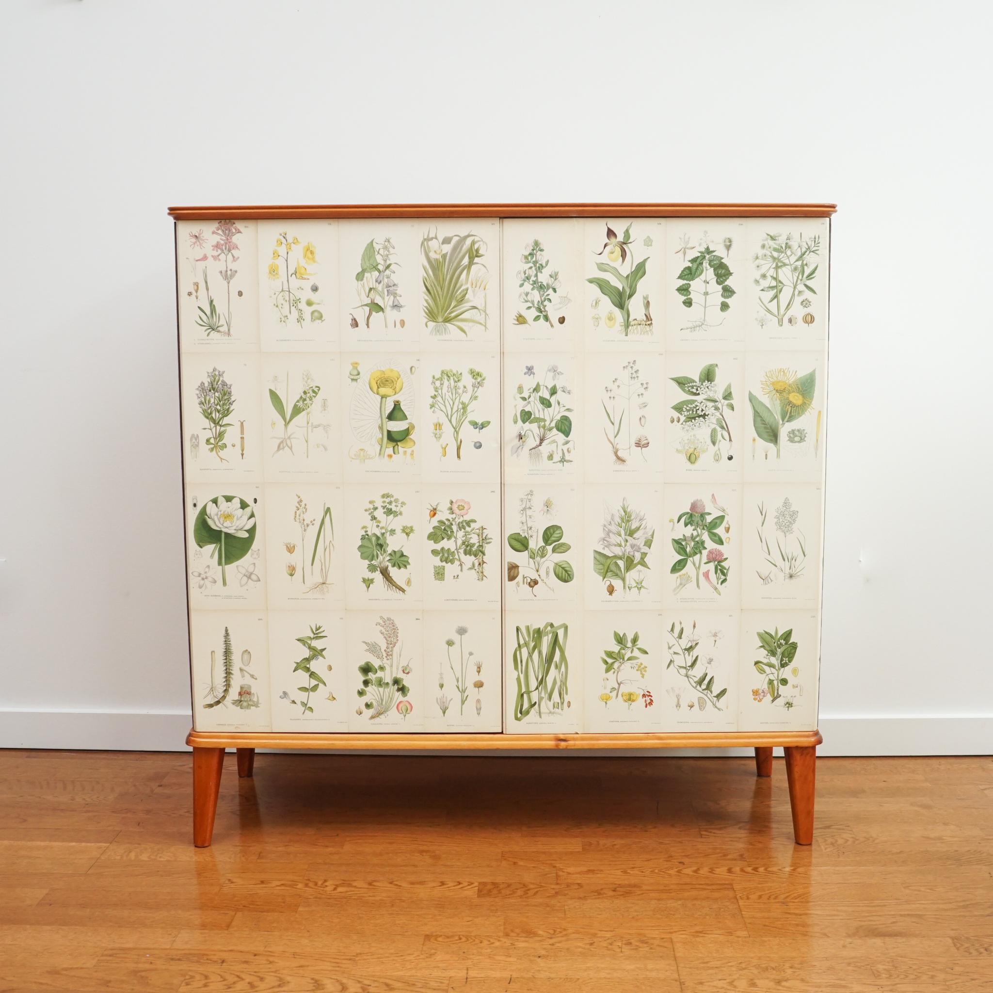 Josef Frank Style Swedish Botanical Cabinet 7