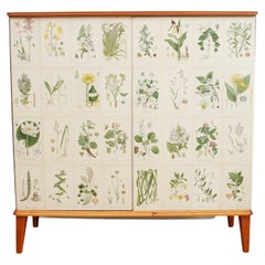 Used Josef Frank Style Swedish Botanical Cabinet
