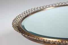 Josef Frank, Swedish Mid-Century Modern Brass Wall Mirror for Svenskt Tenn