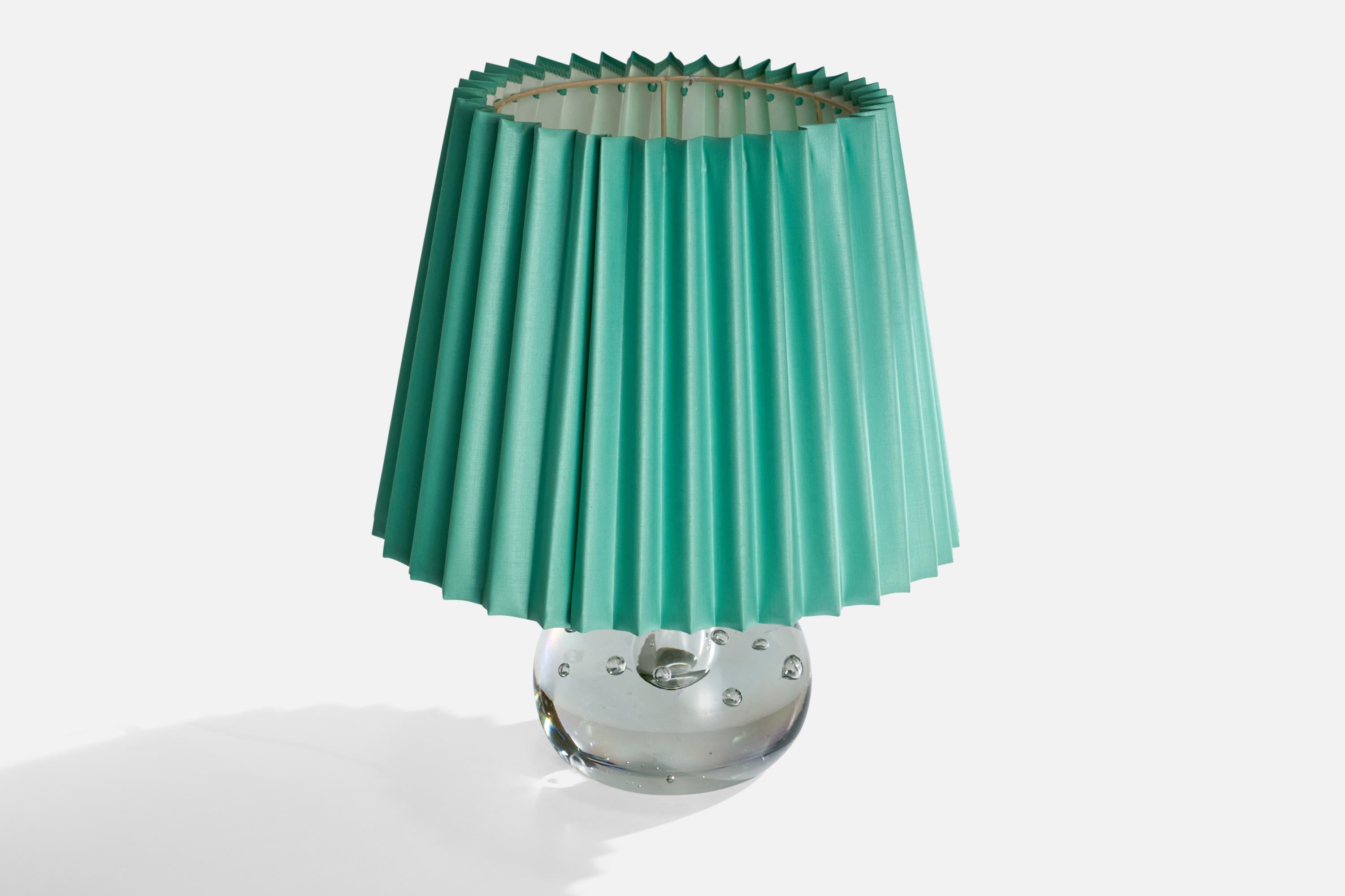 Scandinave moderne Josef Frank, lampe de table, laiton, verre, papier, Suède, années 1950 en vente