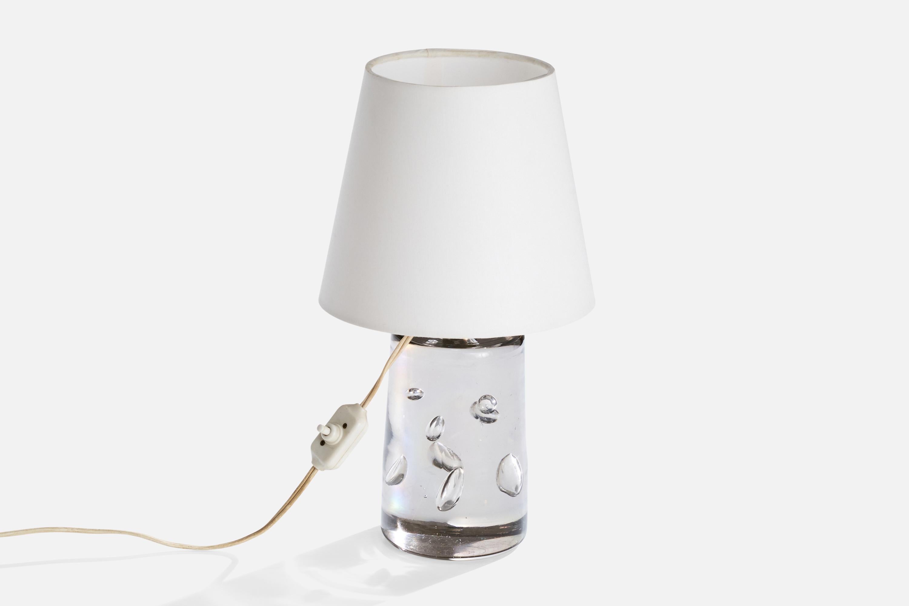 Scandinave moderne Josef Frank, lampe de table, verre, laiton, Suède, années 1950 en vente