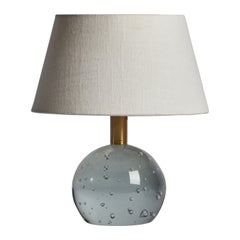 Josef Frank, Table Lamp, Glass, Brass, Sweden, 1950s