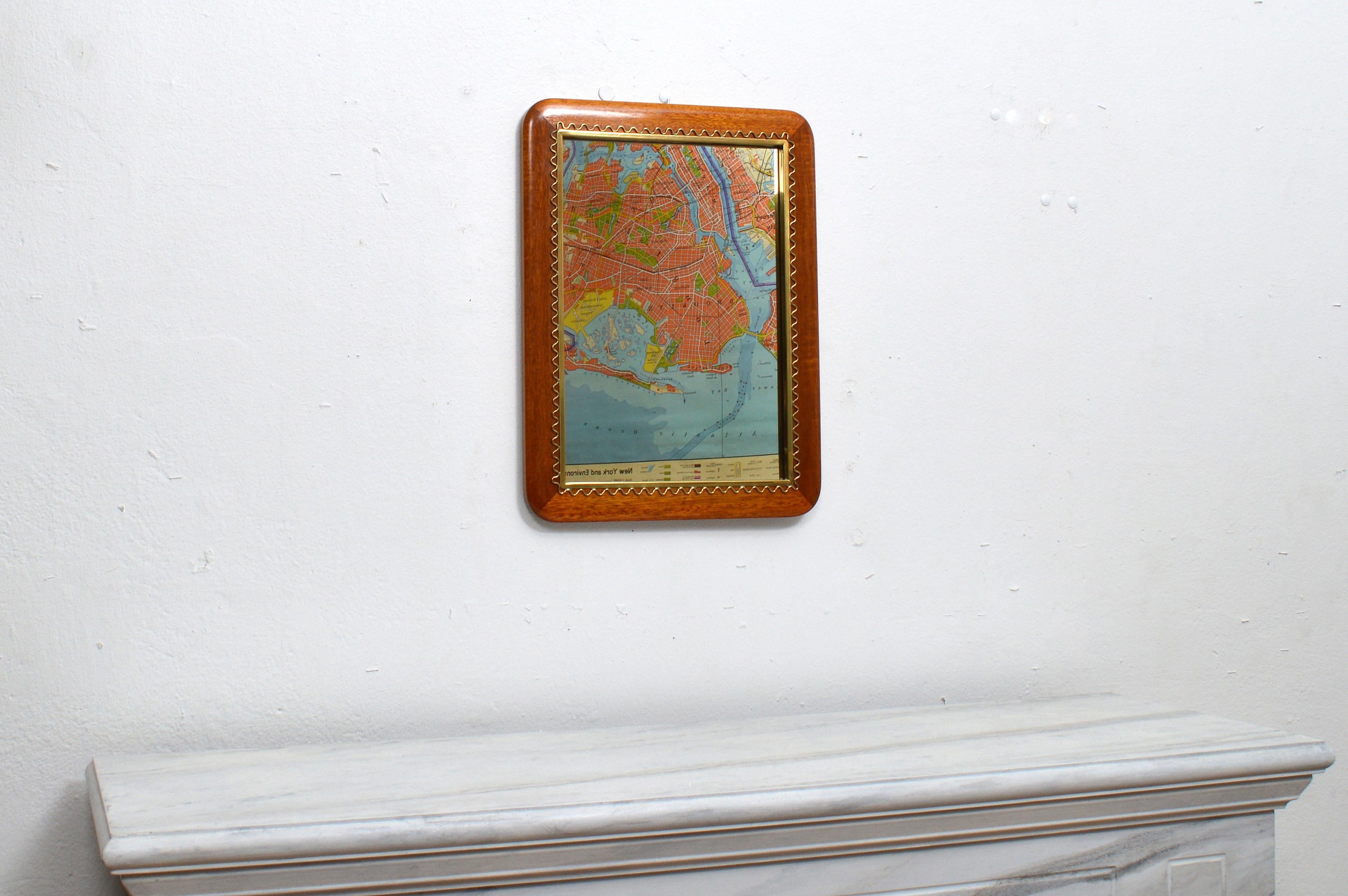 Scandinavian Modern Josef Frank Table or Wall Mirror, Sweden, 1950s For Sale
