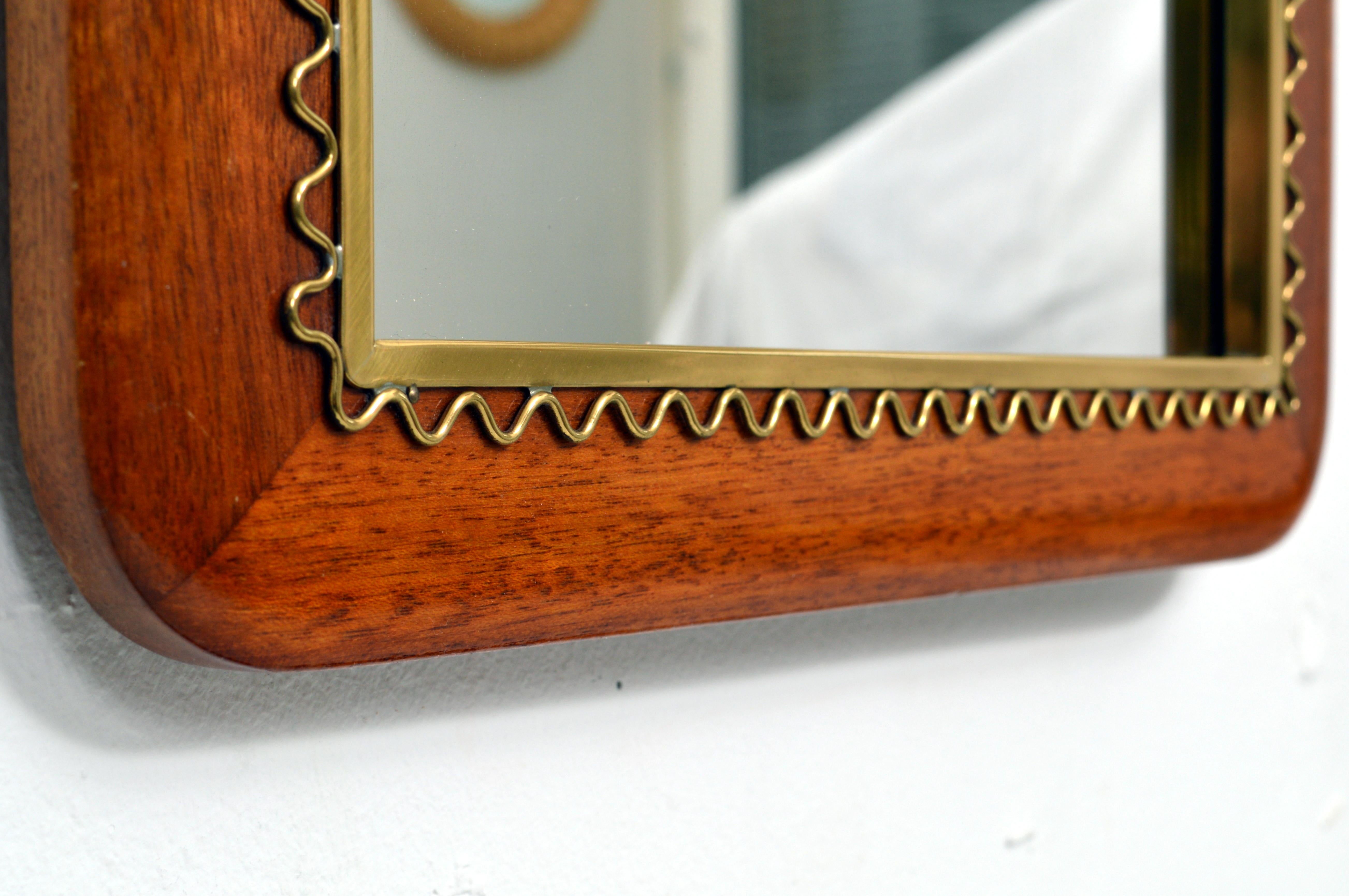 Swedish Josef Frank Table or Wall Mirror, Sweden, 1950s For Sale