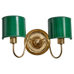Josef Frank, Wall Light, Brass, Paper, Sweden, 1950s