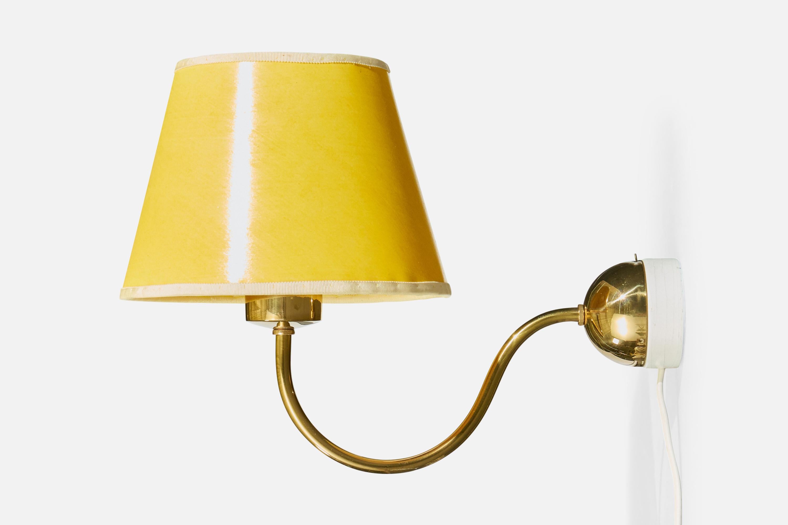 Josef Frank, Aplique, Latón, Madera, Papel, Suecia, 1970s Sueco en venta